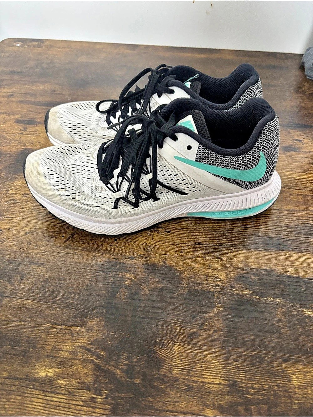 Nike Air Zoom Winflo 3 Women's Sneakers White & Black US 4.5
